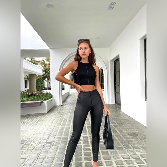 Freddy Black Butt Lifting Faux Leather for Women - High Rise - Picture 3 of 13